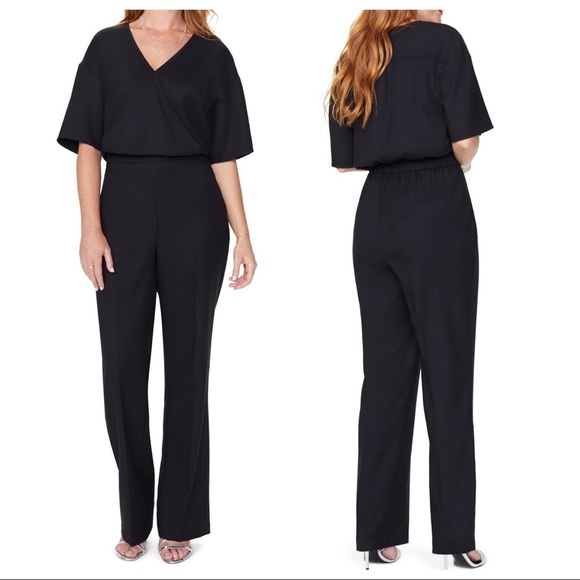 NYDJ Pants - NWT NYDJ Cross Front Wide Leg Jumpsuit